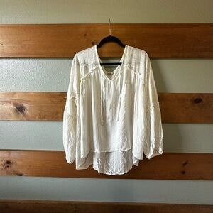 White Flowy Blouse